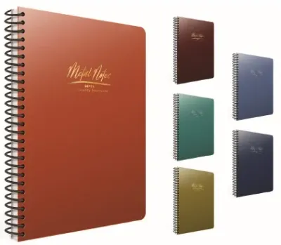 GIPTA DEFTER METAL NOTES 17X24 SPİRALLİ PP KAPAK 80 YP.DÜZ 5541
