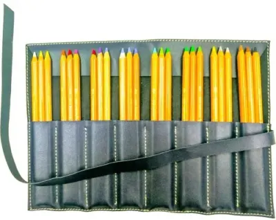 KOHINOOR DERİ ÇANTA  SET 24 LÜ PASTEL PENCİL KN03