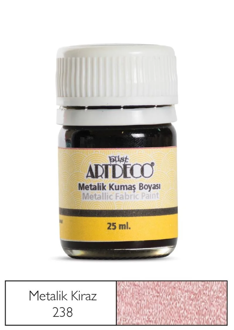 ARTDECO KUMAŞ BOYASI METALİK 25 ML KİRAZ Y-011A-238