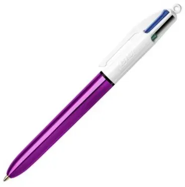 BIC TÜKENMEZ KALEM 4 RENK SHINE 12 Lİ MOR GÖVDE 982876