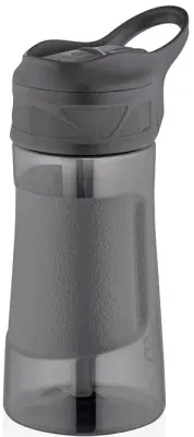 UZSPACE MATARA TRITAN PİPETLİ 9001 460 ML SİYAH
