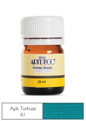 ARTDECO KUMAŞ BOYASI 25 ML AÇIK TURKUAZ Y-010A-61