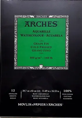 ARCHES SULU BOYA BLOĞU WC CP PA WHNA 29.7x42 300 GR 12 SF A1795094