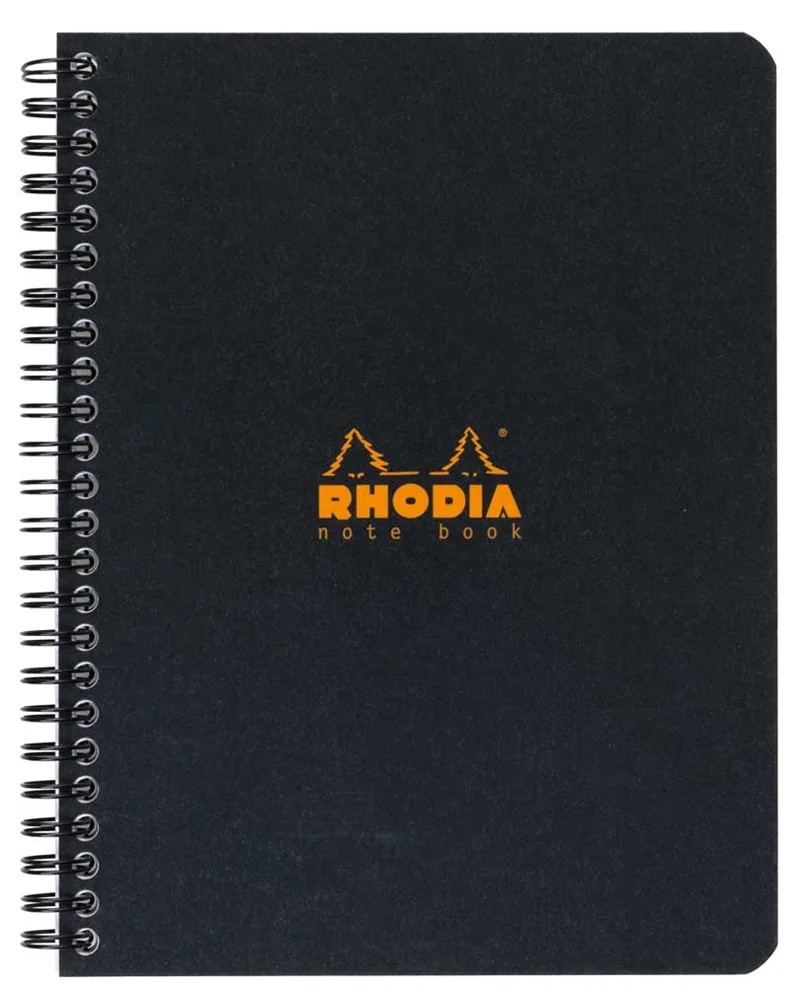 RHODIA DEFTER BASIC SPİRALLİ A5+ 80 GR 80 YP KARELİ SİYAH RD193429