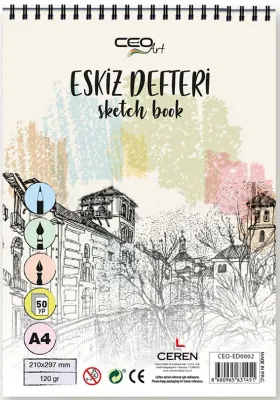 CEO ART ESKİZ DEFTER A4 120GR 50 YP. ED0002