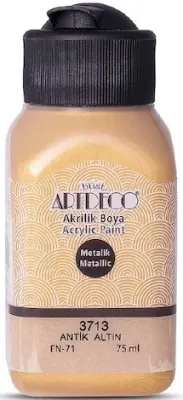 ARTDECO AKRİLİK BOYA METALİK 75 ML ANTİK ALTIN Y-071I-3713
