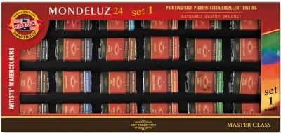 KOHINOOR SET OF ARTISTS AQUARELL COLOURS 24L 0163-