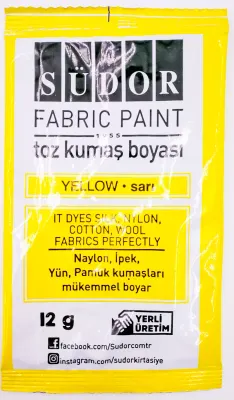 SÜDOR KUMAŞ BOYASI TOZ SARI KB01