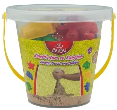 BU-BU KİNETİK KUM KOVA 500 GR. NATÜREL BUBU-KU0019