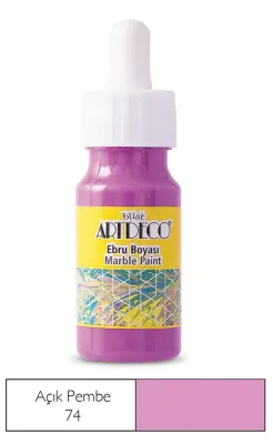 ARTDECO EBRU BOYASI 30 ML (DAMLALIKLI) AÇIK PEMBE Y-016B -74