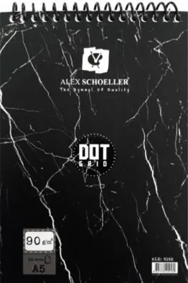 ALEX ÇİZİM DEFTERİ 90GR A5 60 LI DOT GRID ALX-9162