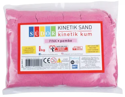 SÜDOR KİNETİK KUM 1 KG PEMBE KS03-7