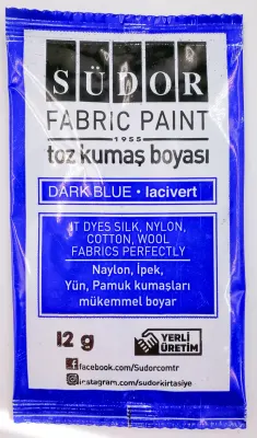 SÜDOR KUMAŞ BOYASI TOZ LACİVERT KB05