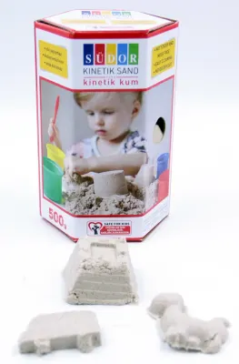 SÜDOR KİNETİK KUM KUTULU 500 G NATÜREL KS01-1
