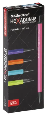SCRIKSS OFFICE VERSATİL KALEM HEXAGON-R 0.5 MOR 12 Lİ KUTU