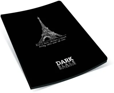 GIPTA DEFTER DARK A5 İPLİK DİKİŞLİ KARTON KAPAK 36 YP. DÜZ STD. 2677