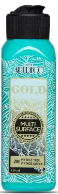 ARTDECO AKRİLİK BOYA GOLD MULTI-SURFACE 140 ML VİNTAGE YEŞİL Y-G70R-289