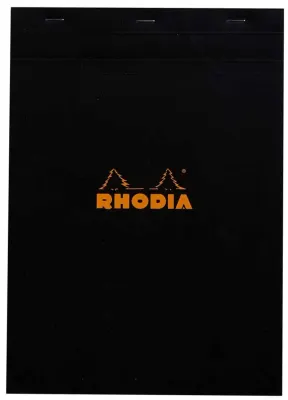RHODIA BLOKNOT BASIC DİKİŞLİ A4 80 GR 80 YP KARELİ SİYAH RA182009