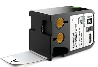 DYMO ETİKET RHINOPRO XTL LAMİNE TEL KABLO 38x39MM BEYAZ/SİYAH 150 ADET 1868708