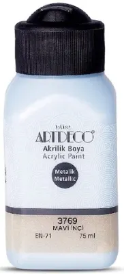 ARTDECO AKRİLİK BOYA METALİK 75 ML MAVİ İNCİ Y-071I-3769