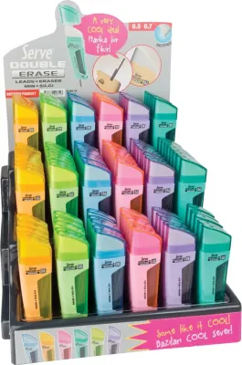 SERVE MİN + SİLGİ DOUBLE 05-0.7 STAND 120 Lİ SV-DSM120