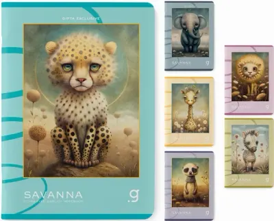 GIPTA DEFTER SAVANNA 13x18 DİKİŞLİ KARTON KAPAK 60 YP ÇİZGİSİZ 7385