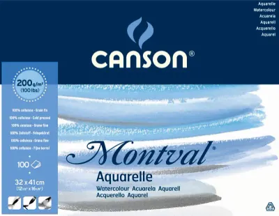CANSON SULU BOYA BLOĞU MONTVAL 32x41 200 GR 100 SF 200807356