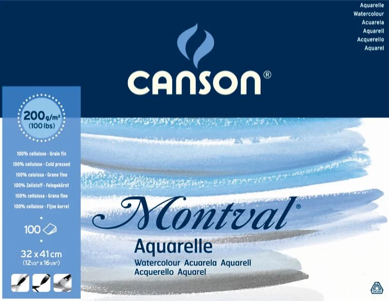 CANSON SULU BOYA BLOĞU MONTVAL 32x41 200 GR 100 SF 200807356