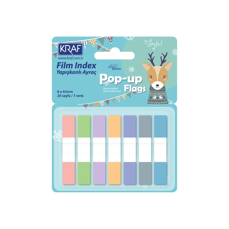 KRAF INDEX FILM (PP)   8x45 MM POP-UP 7 RENK x 20 YP 51250
