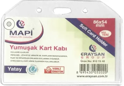 MAPİ KART KABI YUMUŞAK 55X85MM YATAY 50 Lİ YERLİ 9101950Y