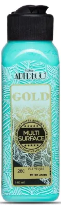 ARTDECO AKRİLİK BOYA GOLD MULTI-SURFACE 140 ML SU YEŞİLİ Y-G70R-280