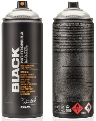 MONTANA BLACK SPREY BOYA 400 ML SILVERCHROME BLK SILVER MO-264764