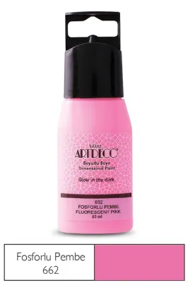 ARTDECO BOYUTLU BOYA FOSFORLU 60 ML PEMBE Y-042C-662