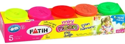 FATİH OYUN HAMURU MİNİ 5 RENK NEON FA50620OH5RN