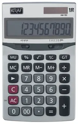 KRAF HESAP MAKİNESİ MASAÜSTÜ 12 HANE HM-150