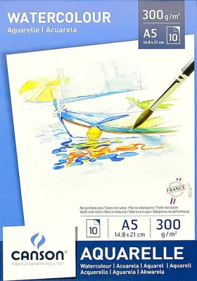 CANSON SULU BOYA KAĞIDI LEISEURE A5 300 GR 10 SF 200005788