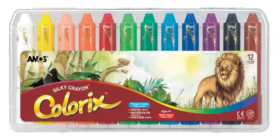 AMOS PASTEL BOYA COLORIX ÜÇÜ BİR ARADA 12 Lİ PP KUTU CRX5PC12
