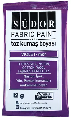 SÜDOR KUMAŞ BOYASI TOZ MOR KB06