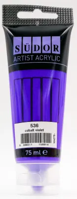 SÜDOR AKRİLİK BOYA TÜP 75 ML KOBALT MOR 536