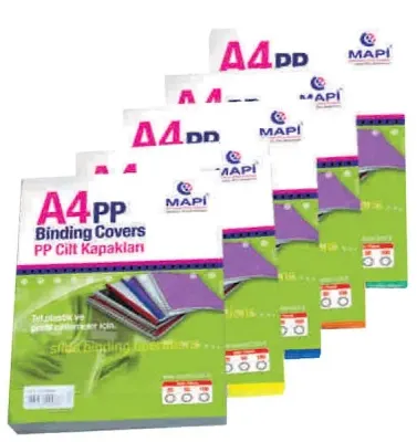 MAPİ CİLT KAPAĞI PP A4 350 MİC. MAVİ 50Lİ 2042404