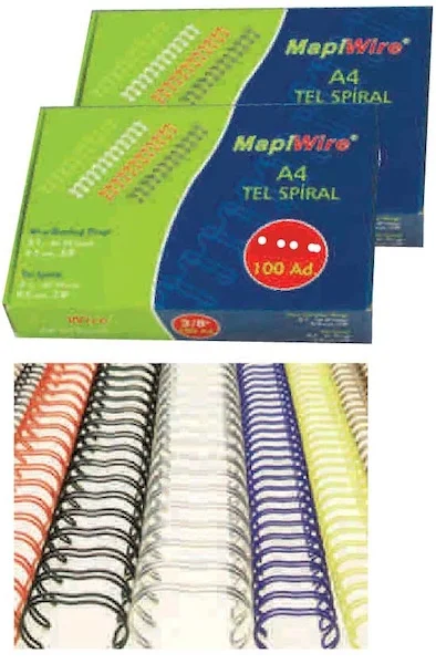 MAPİ SPİRAL TEL 3:1 7/16 BRONZ 100LÜ 210 05 10