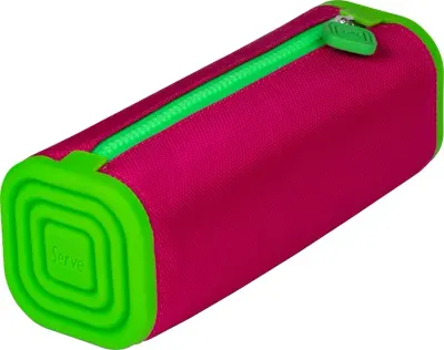 SERVE KALEM ÇANTASI PRISMO SL-PLY KARE F.PEMBE-F.YEŞİL SV-PRISMOKFPFY