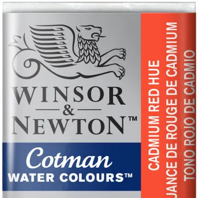 W&amp;N SULU BOYA COTMAN YARIM TABLET CADMIUM RED HUE WN-0301095