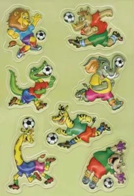HERMA ETİKET MAGIC POP-UP FUTBOL OYNAYAN HAYVANLAR 6253