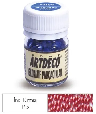 ARTDECO DEKOPAJ PARÇACIK 25 ML İNCİ KIRMIZI Y-029A-P5