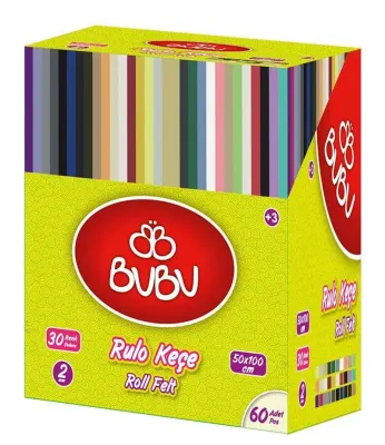 BU-BU KEÇE STANDI RULO 30 RENK 60 LI BUBU-KES001