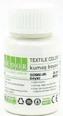 SÜDOR KUMAŞ BOYASI 25 ML BEYAZ SD900-09