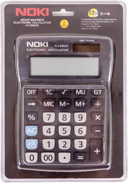 NOKİ HESAP MAKİNESİ 12 HANE H-CS002