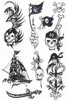 HERMA ETİKET TATTOO KLASİK KORSAN FİGÜRLERİ 6747