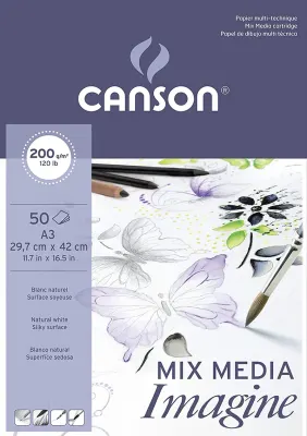 CANSON ÇİZİM BLOĞU IMAGINE A3 200 GR 50 SF 200006007